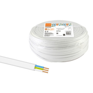 Провод ПУСП 3х1,5 (100м), белый Народный SQ0126-0004