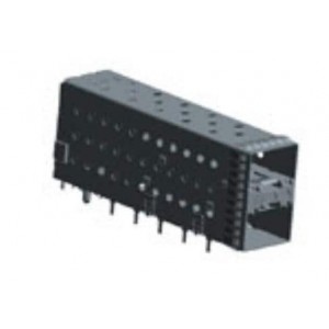 1-2007492-5, Соединители для ввода/вывода SFP+assy 2x1 Sp Fing 4LP EMI Enhanced