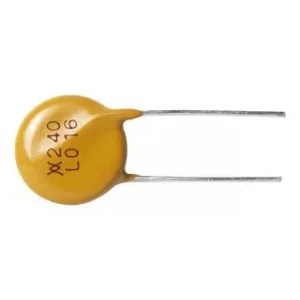 LVR125S-240, Самовосстанавливающийся предохранитель PTC 1.25A(hold) 2.5A(trip) 240VDC/240VAC 3.3W 23s 0.165Ohm, 21.2 X 5.3mm, радиальные прямые выводы, россыпью