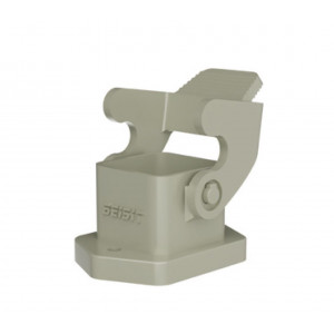 Открытое основание разъема H3AP-OM-1LP, Основание разъема на панель, открытое, типоразмер 3A, без уплотнителя, с одной защелкой, без защитной крышки, материал корпуса: пластик