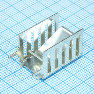 FK261MI220V, Радиатор пассивный для корпуса TO-220 вертикальный медный