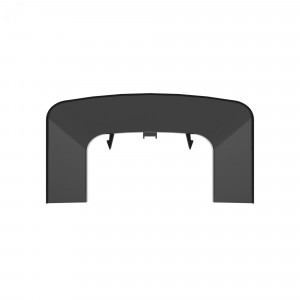 Ввод в стену/потолок 90х50 мм, черный 09507A