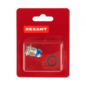 Кнопка антивандальная ?16 Б/Фикс (2с винт) (ON)-OFF выпуклая (A16-A3) (в упак. 1шт.) 06-0348-A