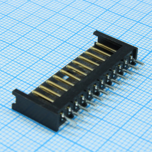 280520-2, Соединитель провод-плата HDR 12 контакт(ов) 2.54мм прямой монтаж в отверстие коробка