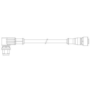 2273122-4, Кабели для датчиков / Кабели для приводов 5pos PUR 1.5m M12agl plg M12 strt sckt AA