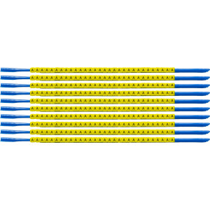 brd333010, SCNG-07-A клипсы жёлтые, 300шт/упак, для провода 1,9-2,4мм диаметра, легенда A