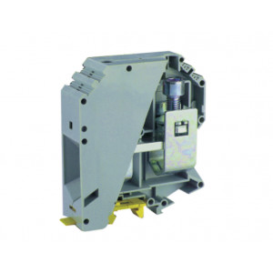 Проходная клемма UKHV-150, Проходная клемма, тип фиксации провода: винтовой, номинальное сечение: 150 мм кв., 309A, 1000V, ширина: 32 мм, цвет: серый, тип монтажа: DIN35