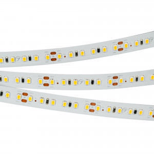 Лента IC2-20000 24V Warm2700 2x 12mm (2835, 120 LED/m, Long) 024593, Стабилизированная лента, светодиоды smd 2835, 120шт/м (2400шт на 20м), белая плата 12мм, скотч 3М. Цвет ТЁПЛЫЙ 2600-2800K. Угол 120°, цветопередача CRI>85. Питание 24V, мощность 9.6 Вт/м (192 Вт на 20м). Размеры 20000х12х1.5мм. Мин.отрезок 50мм, 6 светоди