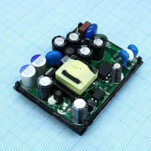 KAD0705, AC-DC, 7Вт, выход 5В/1.5A, вход 85…265V AC, 47…63Гц / 120…370V DC , изоляция 3000V AC, открытый 58х45х19мм, -40…+71°С