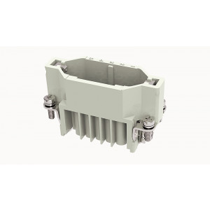 Вилочная контактная вставка DD-015-MC, Вилочная контактная вставка, обжимная фиксация, 15 полюсов + PE, типоразмер 3A, 250V, 10A, (обжимные контакты поставляются отдельно)