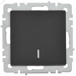 Выключатель 1-кл. СП BRITE ВС10-1-1-БрЧ 10А с инд. черн. BR-V10-1-10-K02