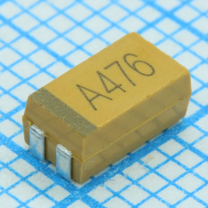 TS20S00J101KCT000R, ЧИП-конденсатор танталовый 100мкФ 6.3В типоразмер C ±10% (6х3.2х2.6мм) выводы внутрь SMD 6032-28 0.15Ом 125°С лента на катушке