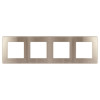 Рамка для розеток и выключателей Серия 12 12-5104-13 на 4 поста, Сатин, бронза Б0052536