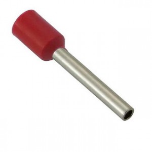 Наконечник штыревой втулочный изолированный НШВИ 1.0-12, Наконечник штыревой втулочный изолированный одинарный 