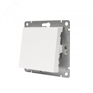 Выключатель одноклавишный UNIVersal серия Афина, с/у, 10А, 220В, механизм, белый (еврослот) A0021