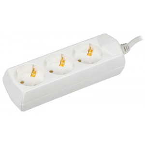Удлинитель 3х1.5м с заземл. 10А IP20 У03 2P+PE 250В 3х1 WYP10-10-03-D15-Z-G