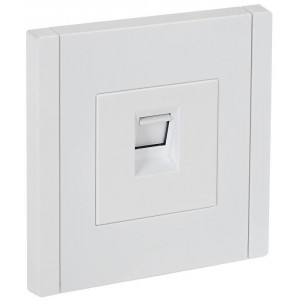 Розетка компьютерная RJ45 кат.5E FORTE&PIANO FP232 бел. IEK FP-K10-1-K01