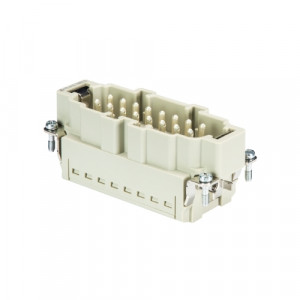 Вилочная контактная вставка BAS STP 16 2,5 50 AG, Вилочная контактная вставка, Push-in фиксация, 16 полюсов + PE, типоразмер 16B, 500V, 16A, сечение обслуживаемых проводников 0,14-2,5 мм кв, тип покрытия контактов: серебро,