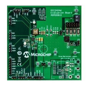 ADM00810, Средства разработки интегральных схем (ИС) управления питанием MIC24046 19V 5A Synch Buck Reg. Eval Kit