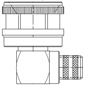 172176-10, РЧ соединители / Коаксиальные соединители NtypeRtAngCrimpPlug forLMR-400, 50 Ohm