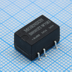 IB0505XT-W75R3, Преобразователь DC/DC на печатную плату вход 5В, выход 5В, 150мА (SMТ)