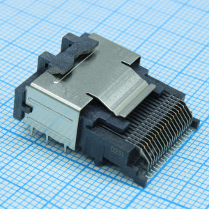 757830132, Соединитель I-Pass 36 контактов шаг 0.8 мм угловой SMD 36 терминалов 1 порт серия iPass™ лента на катушке