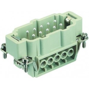 09330102601, Сверхмощные разъемы питания HAN E 10P M SCREW SCREW TERMINATION