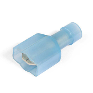 Разъем плоский полностью изолированный -папа РПИ-П(н) 2.5-(6.3) (15шт), Разъемы с нейлоновой изоляцией в мини-упаковке