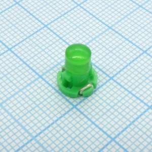 LED T3 12V green, Сборка светодиодная 12В зеленая