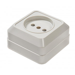 Розетка 1-м ОП Bolleto 7022 16А IP20 бел. ASD / 4680005959785