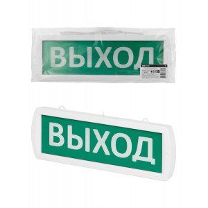 Оповещатель охранно-пожарный световой Топаз-220-Д "Выход" 220 В, IP52 SQ0349-0406