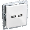 Розетка BRITE USB A+A 3.1А РЮ10-1-БрБ бел. BR-U21-D31-K01