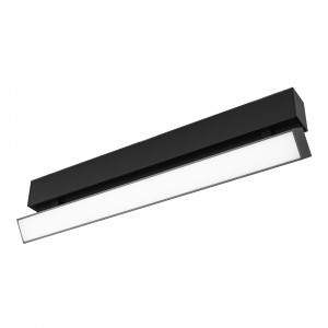 Светильник MAG-FLAT-FOLD-45-S405-12W Warm3000 (BK, 100 deg, 24V) 026991, Светильник поворотный для магнитных треков шириной 45мм, 12Вт. Цвет свечения ТЕПЛЫЙ 3000K, световой поток 1200лм, угол 100°, CRI>90. Корпус прямоугольный, металл, цвет черный, IP20. Размеры LxWxH 404x35x92.5мм. Входное напряжение DC24V, мощность 12Вт.