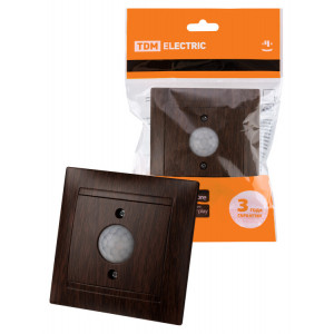 Выключательсдатчикомдвижения 1А венге "Лама" SQ1815-0448