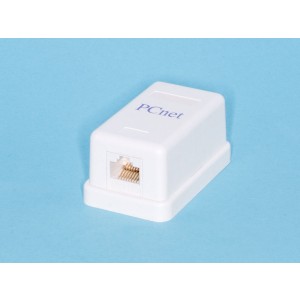 EBKU-1-4, Розетка RJ-45 8P8C, кат.5е, универсальная, PCnet