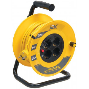 Катушка УК20 4 места 2P+PE/20м 3х1,5мм2 "Industrial" WKP15-16-04-20