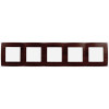 12-5005-10 Рамка на 5 постов, 2, венге (10/100/1600) Б0014790
