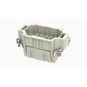 Вилочная контактная вставка DEE-018-MC, Вилочная контактная вставка, обжимная фиксация, 18 полюсов + PE, типоразмер 10B, 500V, 16A, (обжимные контакты поставляются отдельно)