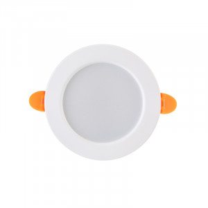 Панель светодиодная встраиваемая круглая 9Вт 230В 6500К 630Лм 118мм белая IP20 606-1007