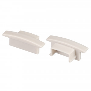 Заглушка LINE-2308-F глухая 040318, Пара заглушек для профиля LINE-2308-F. Материал - пластик. В комплекте 2 заглушки без отверстия.