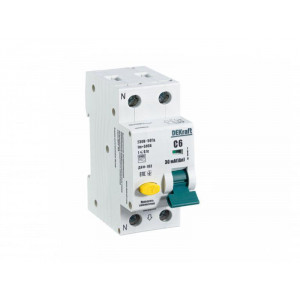 Выключатель автоматический дифференциального тока 2п (1P+N) C 6А 30мА тип AC 6кА ДИФ-103 16202DEK