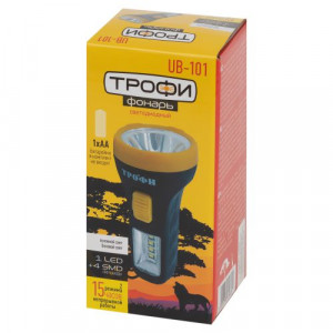 Фонарь универсальный UB-101 1SMD + 4LED 1Вт элементы питания 1хAA (не в компл.) Б0054034