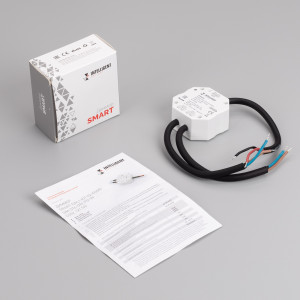 INTELLIGENT ARLIGHT Диммер SMART-DALI-601-62-ADDR-DIM-DT6-DRI-PD-IN (230V, 1x1.5A) 039135, Диммер DALI с выходом TRIAC. Питание/выход 100-240V, ток нагрузки 1x1.5A, максимальная суммарная мощность нагрузки 150-400W. Размер 52x52x26 мм.