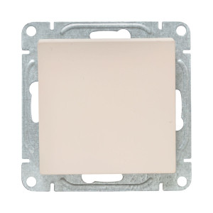 Механизм выключателя, одноклавишный, проходной, кремовый Эпика EKF UP1-SWI-11