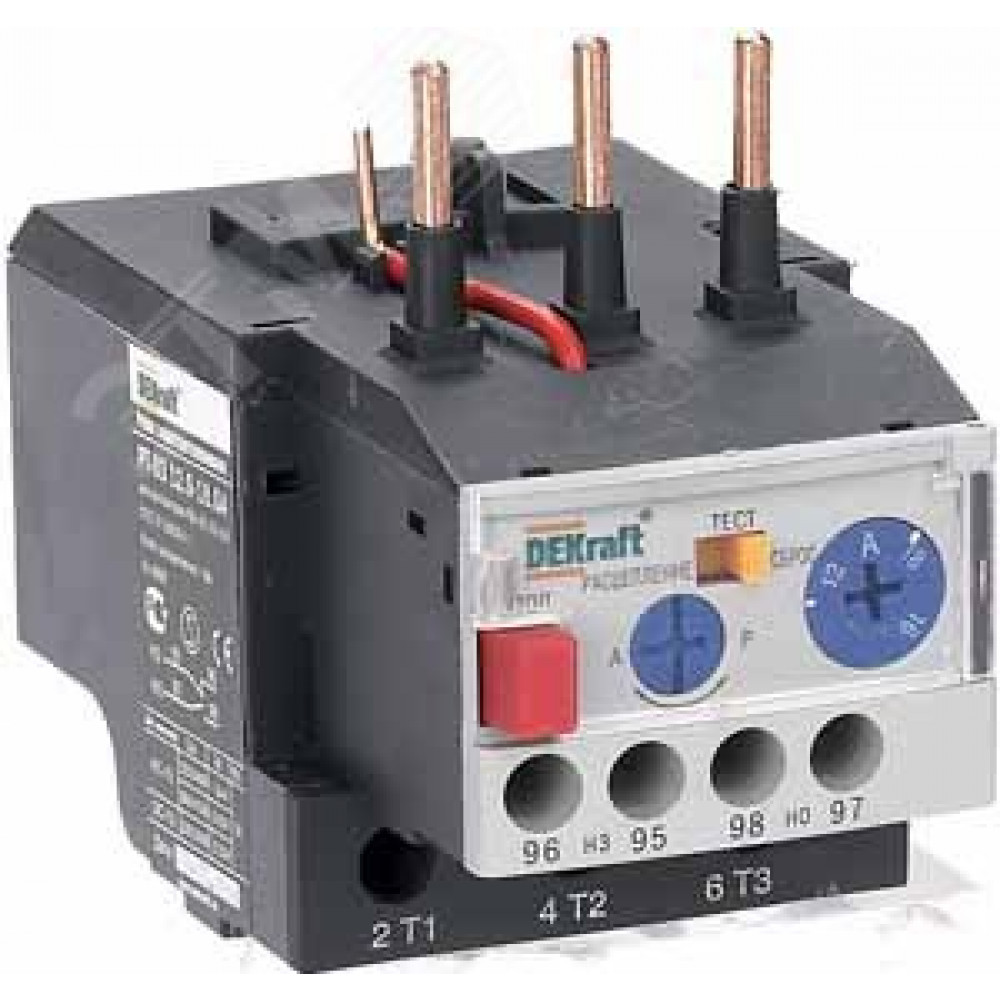 Изображение товара Реле тепловое РТ-03 18.0-25.0А для контакторов 25-32А DEKraft