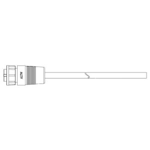 ACB-04BFFM-LL7A01, Кабели для датчиков / Кабели для приводов CABLE LOCK 4PIN F CONN F PIN