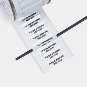 Маркер овальный MOC-4-40-W белый (уп. 550 шт.), Маркер овальный (поливинилхлоридный кембрик), для маркировки и изоляции проводов и кабелей, длина 40 мм, диаметр провода: 4 мм, цвет белый, для принтера: RT200, RT230, в упаковке 550 маркеров