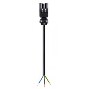 Соединитель GST18i3K1-S 25H 30SW, Кабельная сборка, оконеченная вилочным разъемом GST18i3, и свободным концом, 3 полюса, длина кабеля: 3 метра, сечение жил кабеля: 3х2,5 мм.кв., номинальное напряжение: 250V, номинальный ток: 20А, цвет разъема: черный, цвет кабеля: черный