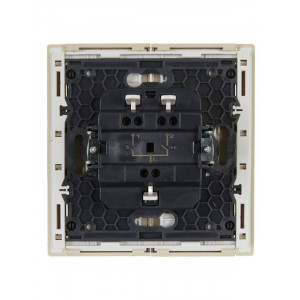 FORTE&PIANO Выключатель 2-клавишный 10А FP405 ваниль IEK FP-V20-0-10-1-K10