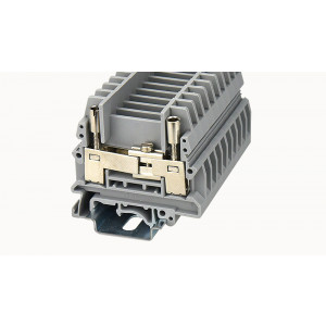 PCTK6-BEN-01P-11-00Z(H), Измерительная клемма, тип фиксации провода: винтовой, номинальное сечение: 6 мм кв., 41A, 500V, ширина: 8,2 мм, цвет: серый, зажимная клетка - латунь, винтовая перемычка, тип монтажа: DIN35